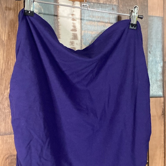 A new day navy strapless soft scrunchy side top - Picture 5 of 14